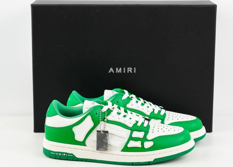 Amiri Skeleton White Green