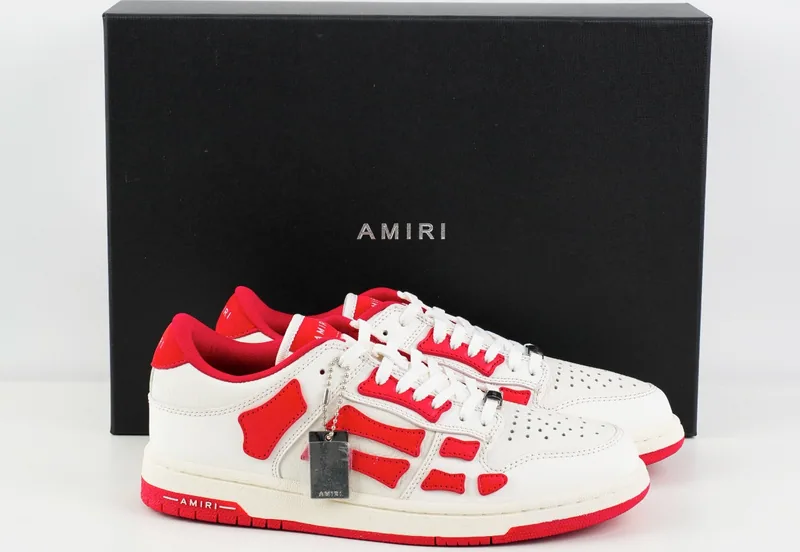 Amiri Skeleton White Red