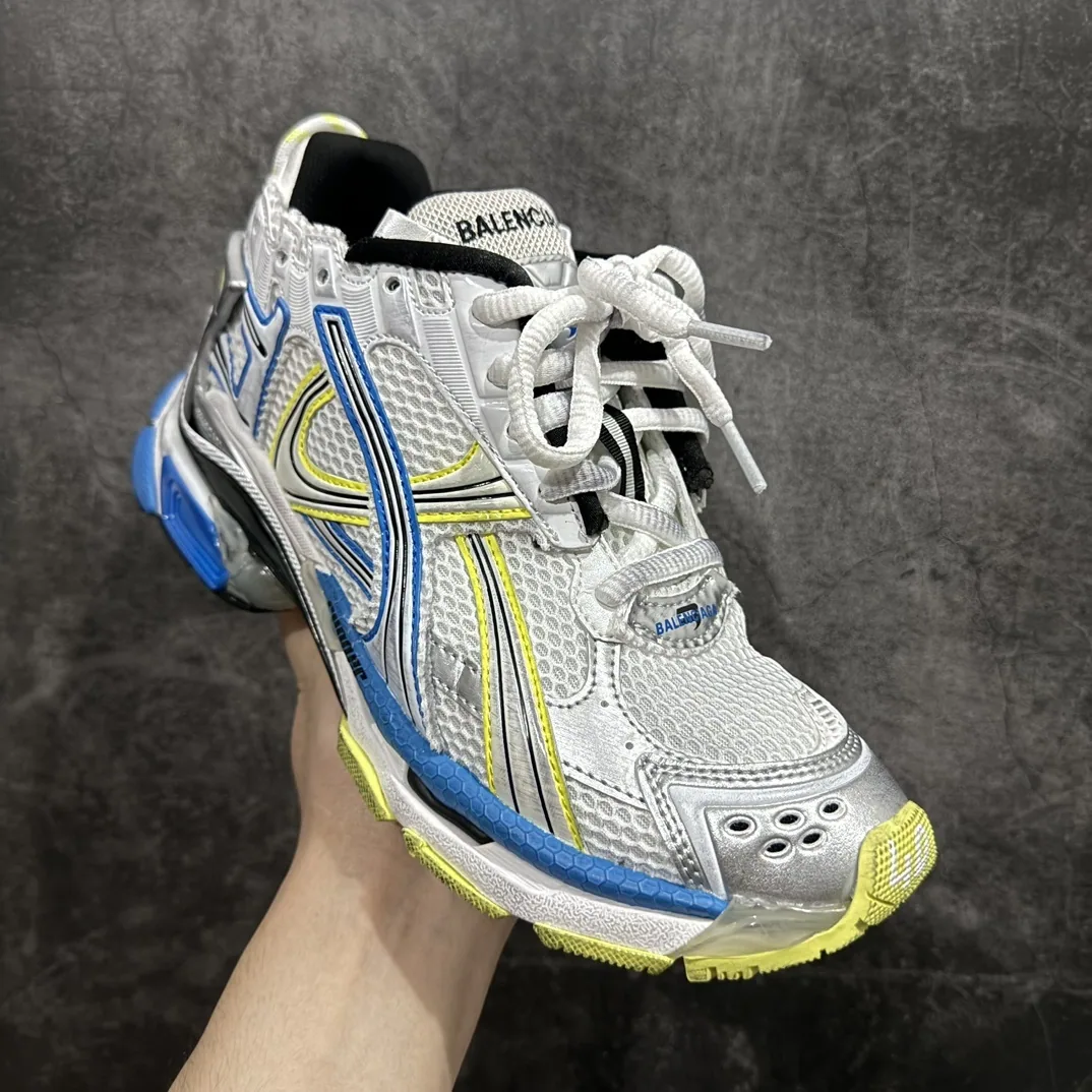 Balenciaga Runner Blanco Azul Amarillo