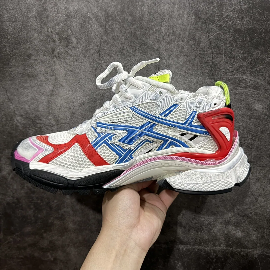 Balenciaga Runner Blanco Azul Rojo