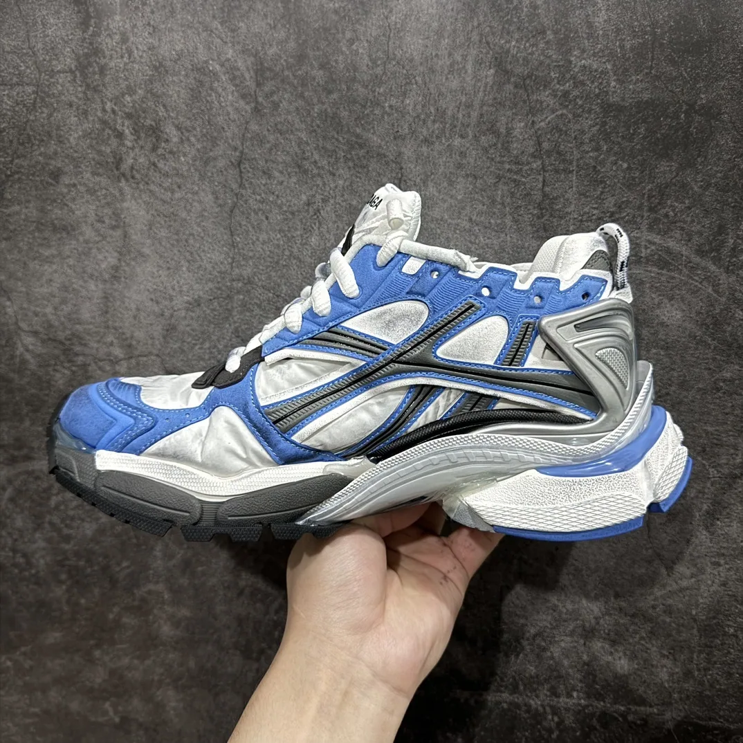 Balenciaga Runner Blanco Negro Azul