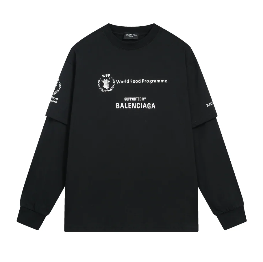 Balenciaga Playera Mangas Largas