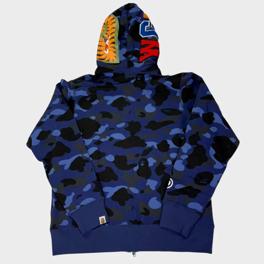 Bape Camo Navy Full Zip