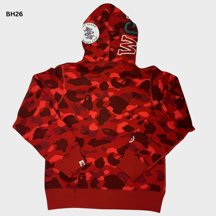 Bape Camo Red Full Zip