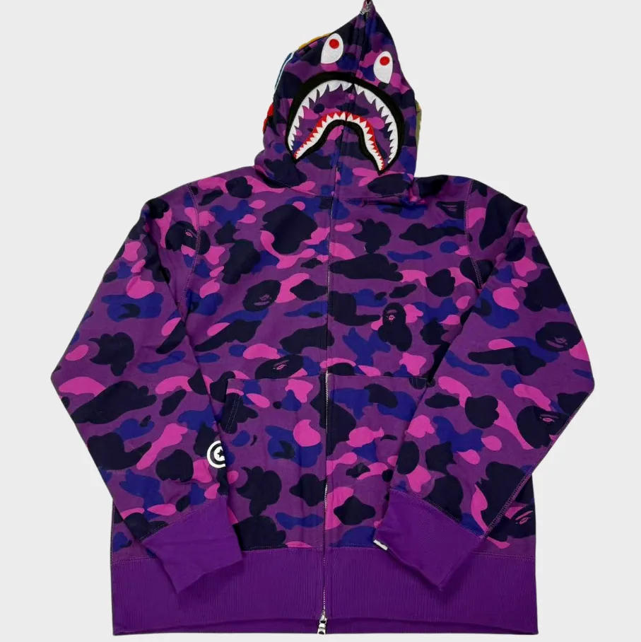 Bape Camo Purple Shark Full Zip 2