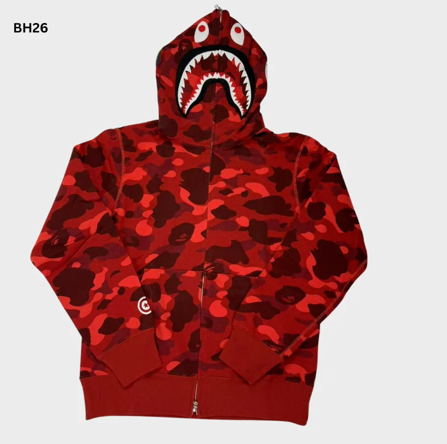 Bape Camo Red Full Zip