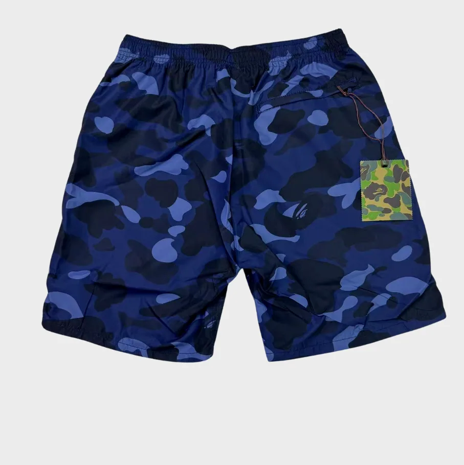 Bape Short Camo Navy Blue