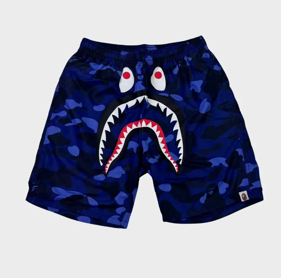 Bape Short Camo Navy Blue