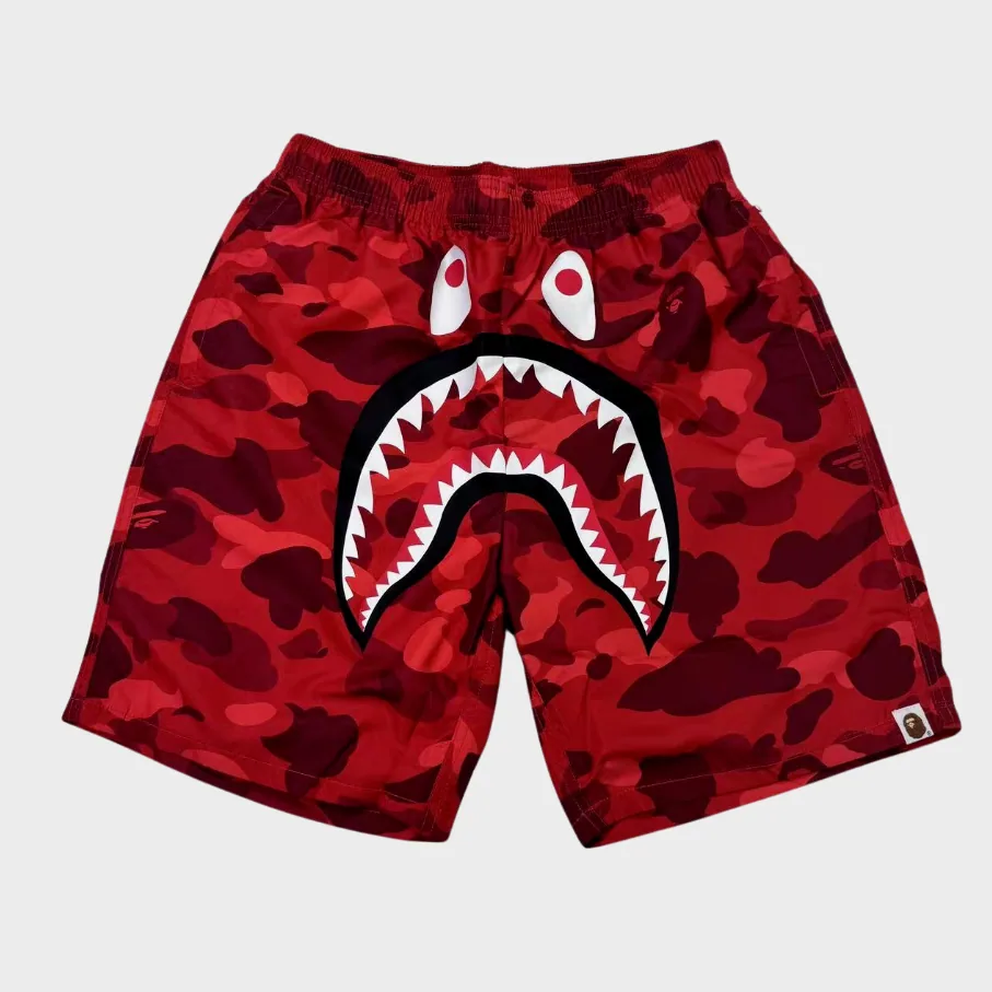 Bape Short Camo Red