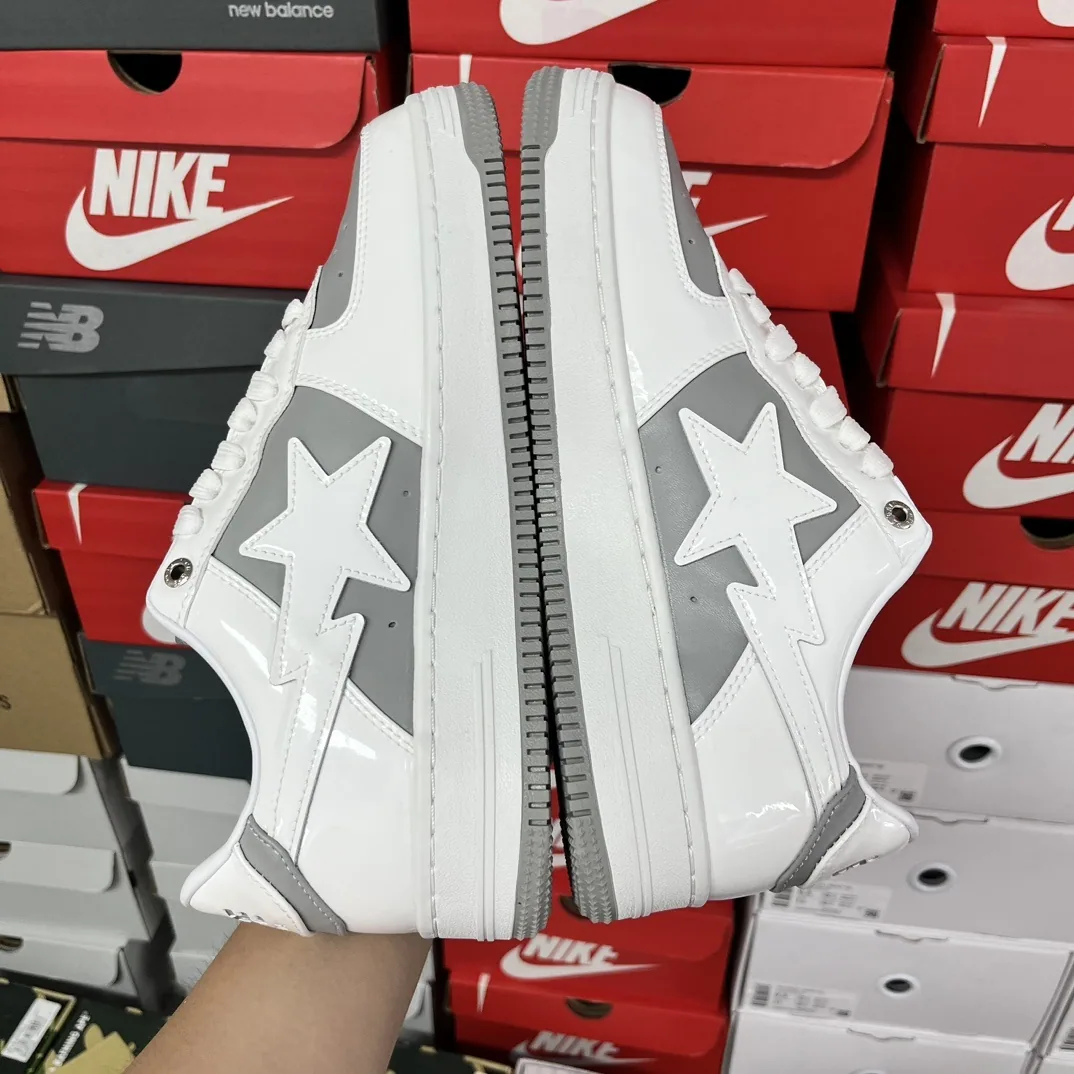 Bapesta Bape Sta Blanco Gris 2