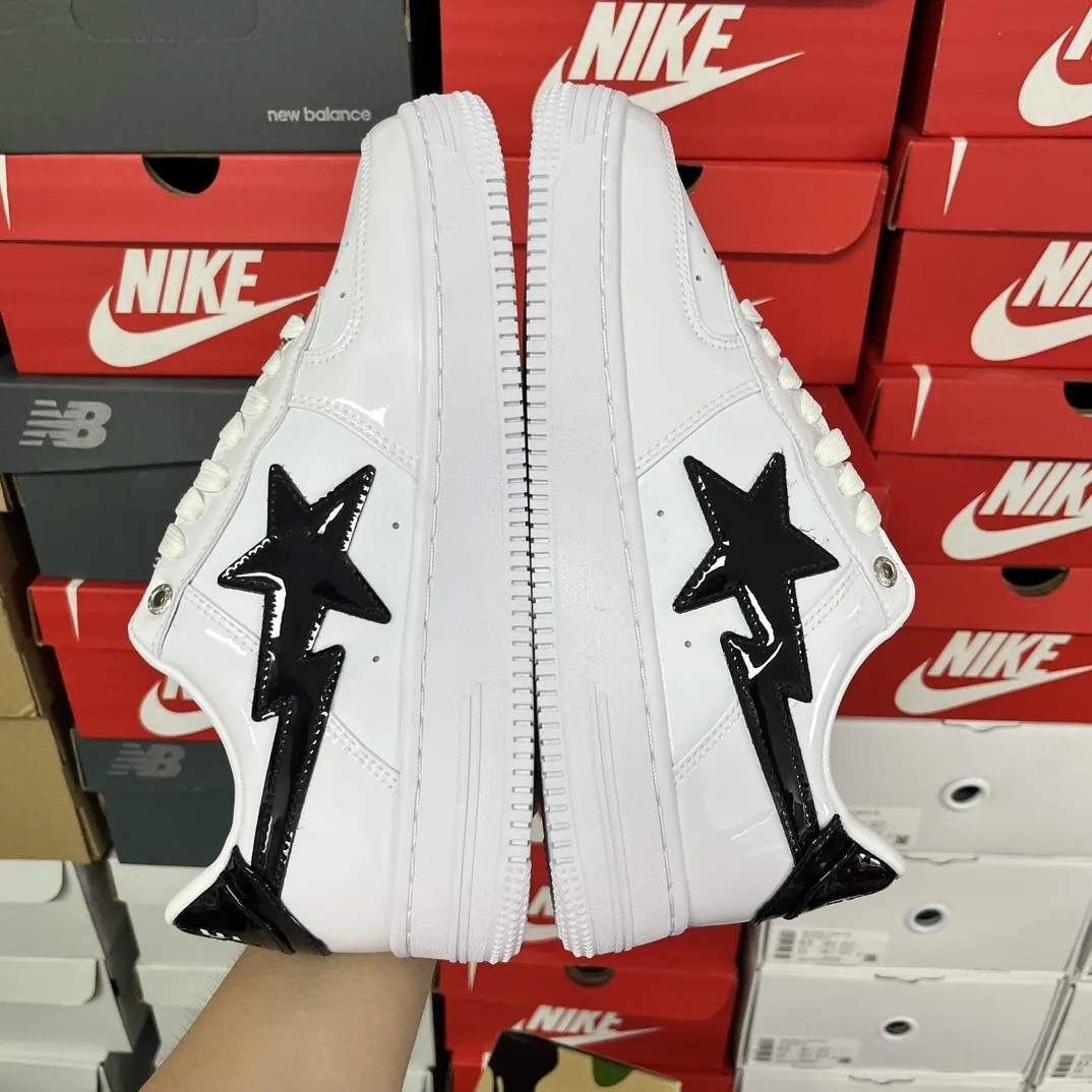 Bapesta Bape Sta Blanco Negro 2