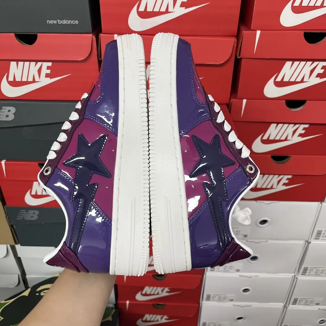 Bapesta Bape Sta Morado Rosa Rojo