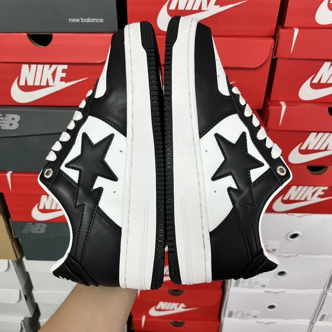 Bapesta Bape Sta Negro Blanco