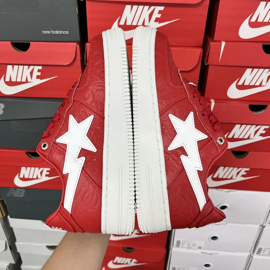 Bapesta Bape Sta Rojo Blanco 2