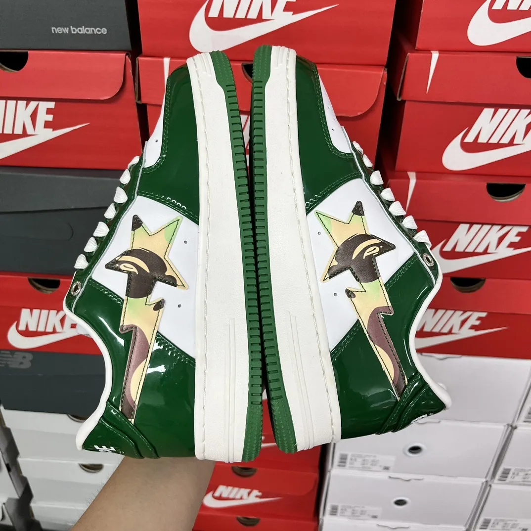 Bapesta Bape Sta Verde Oscuro