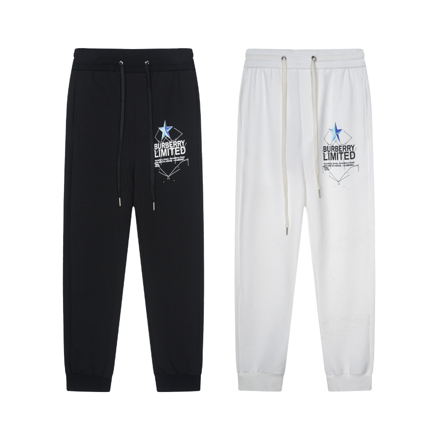 Burberry Pants Blanco Negro.