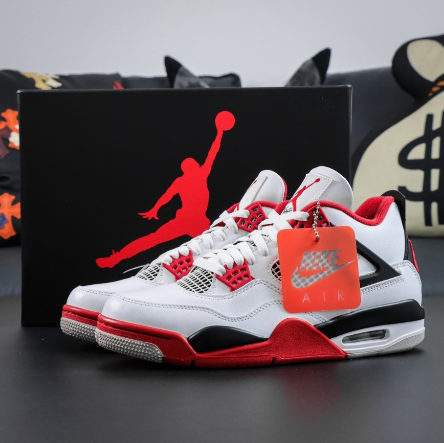 Jordan 4 Fire Red.
