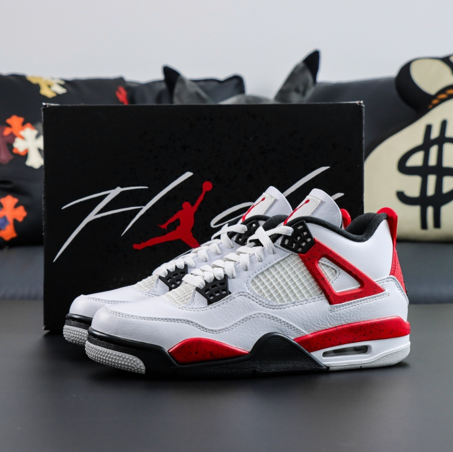 Jordan 4 Red Cement.