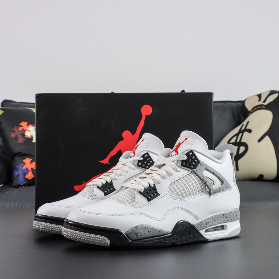 Jordan 4 White Cement.