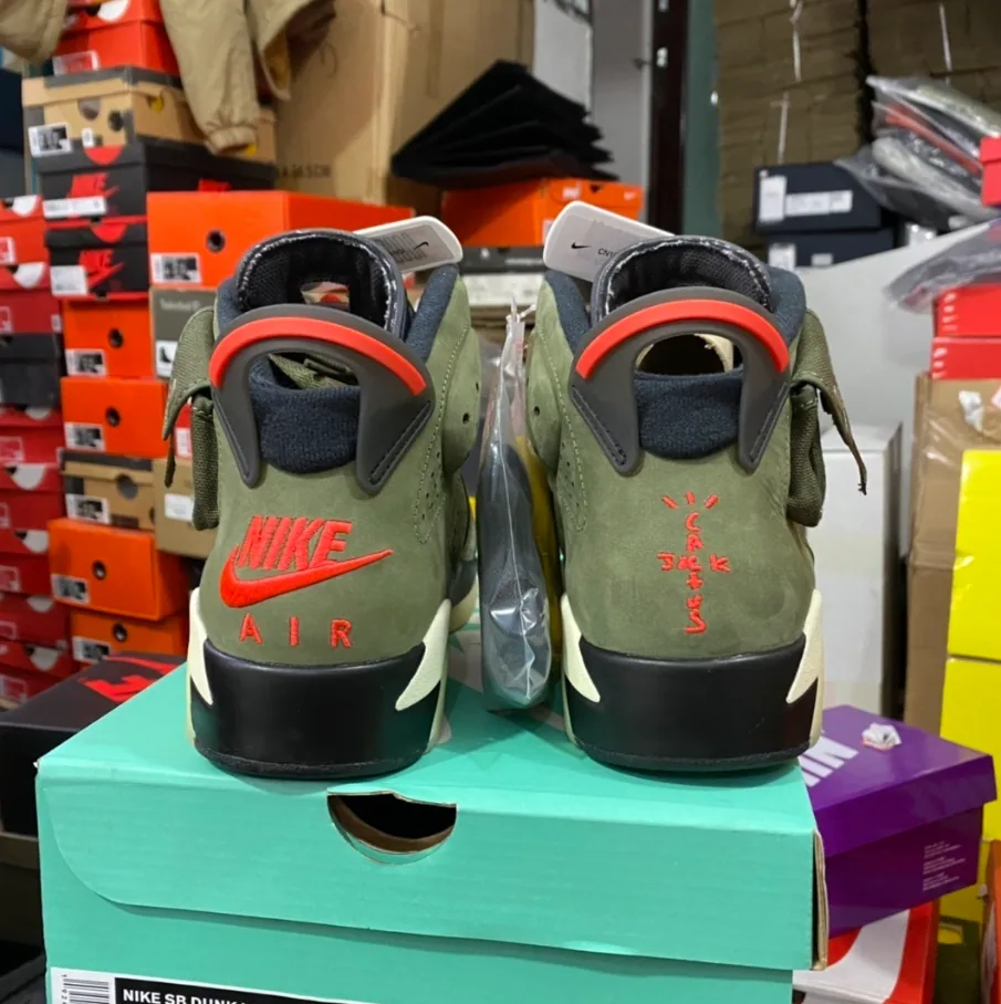 Jordan 6 Olive Travis Scott