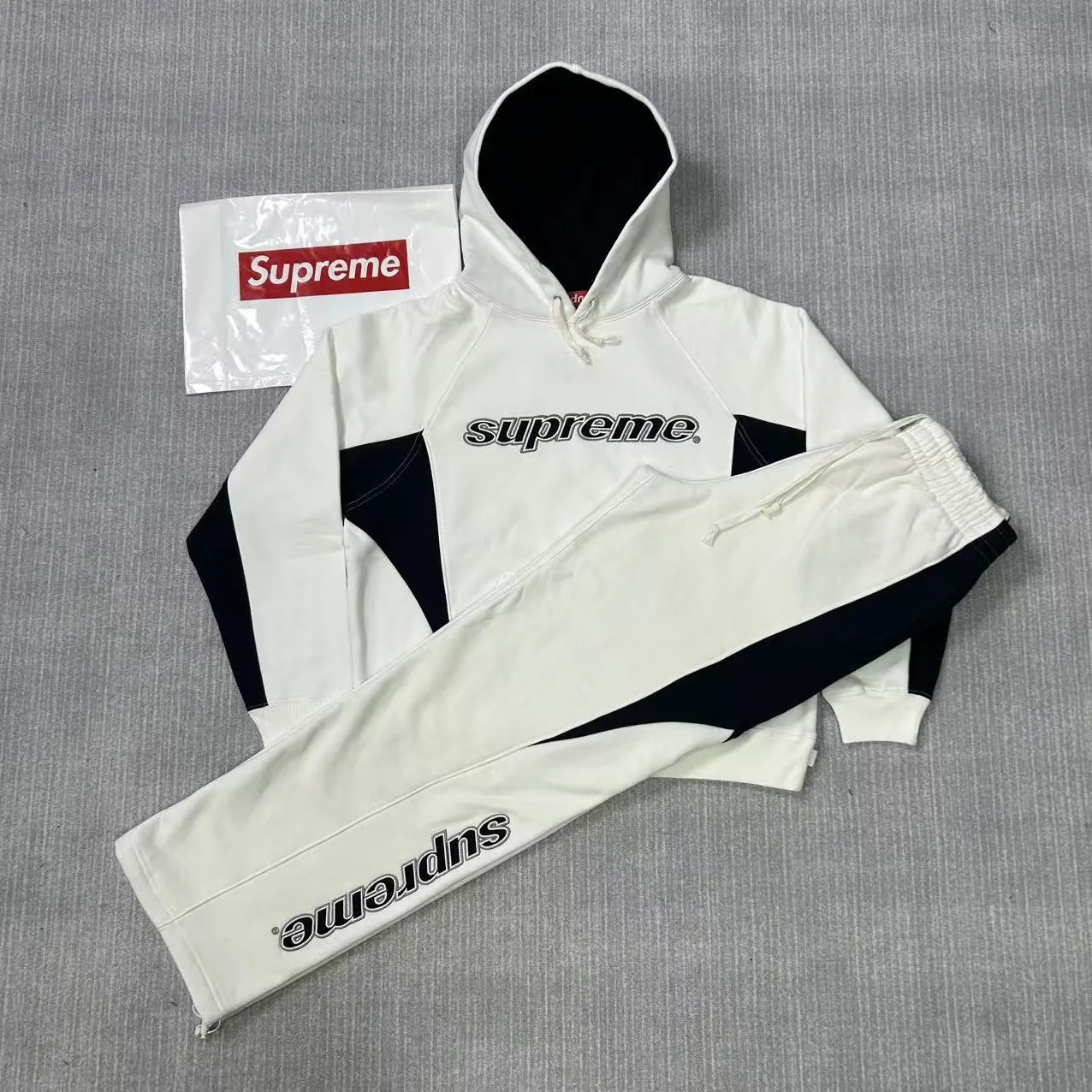 Supreme White Logo Tracksuit