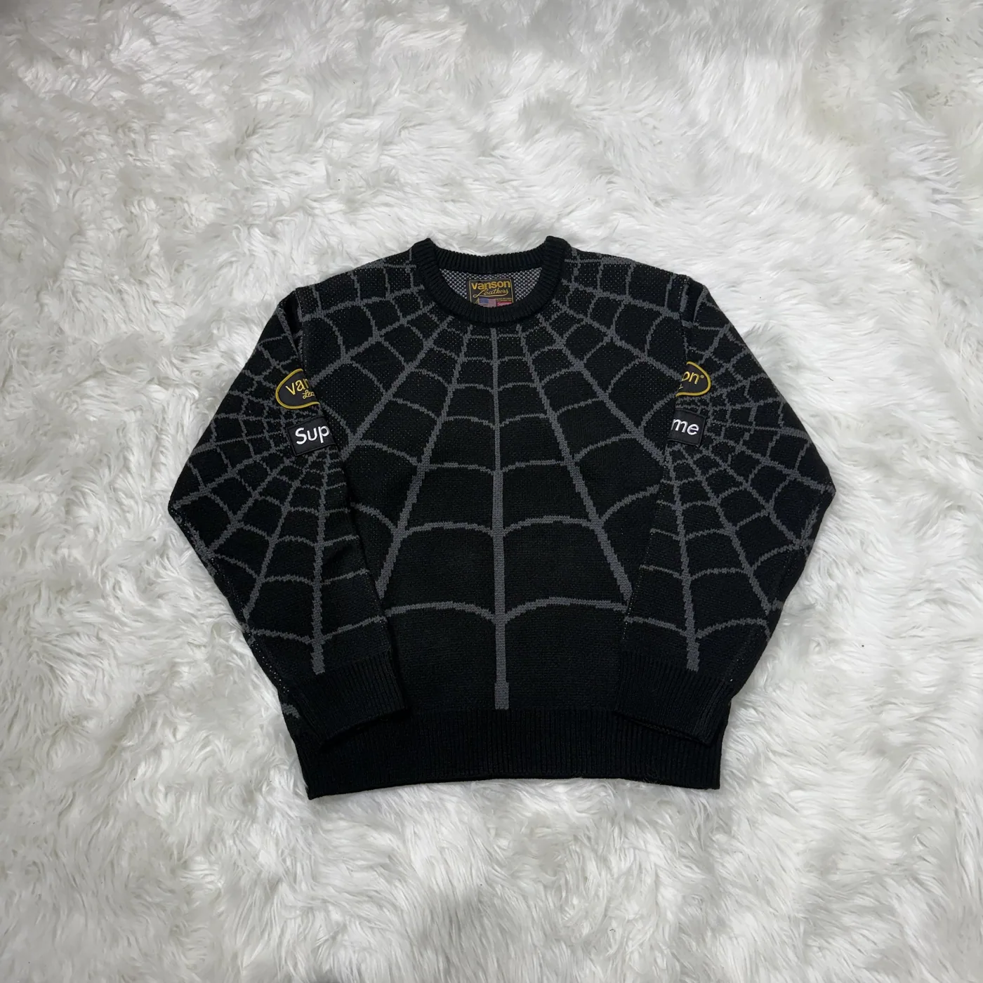 Supreme X Vanson Spiderman Black